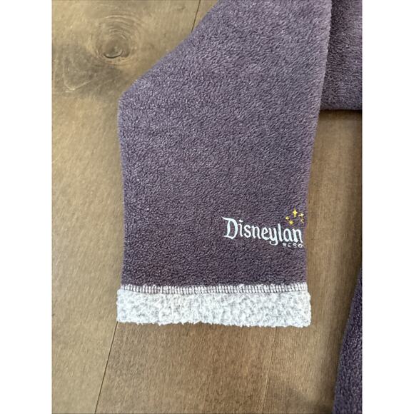 Disneyland Women’s Purple Fleece Jacket XL Tinkerbell Full Zip - Picture 5 of 5